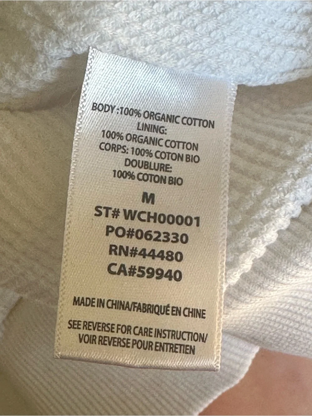 Elwood White Cropped Zip-Up Hoodie - Picture 7 of 9